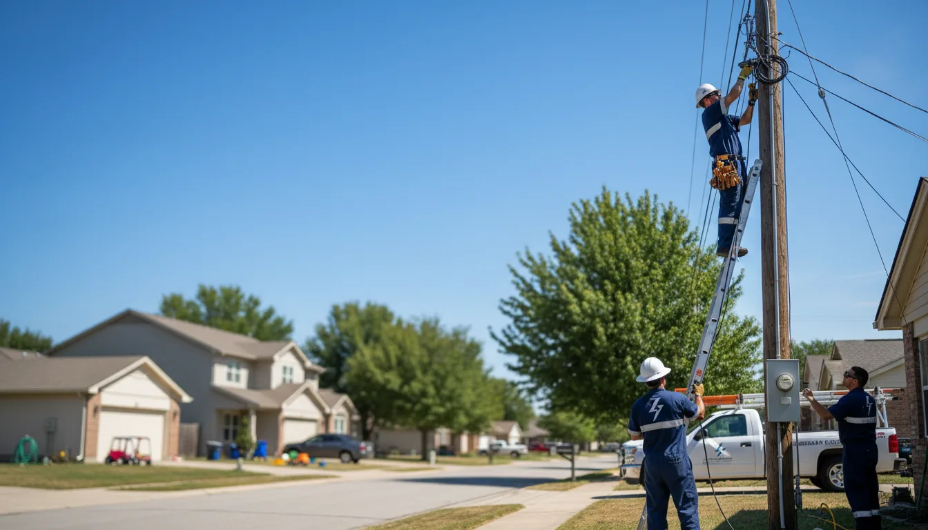 Residential electrician providing installation services in Smithville, AR